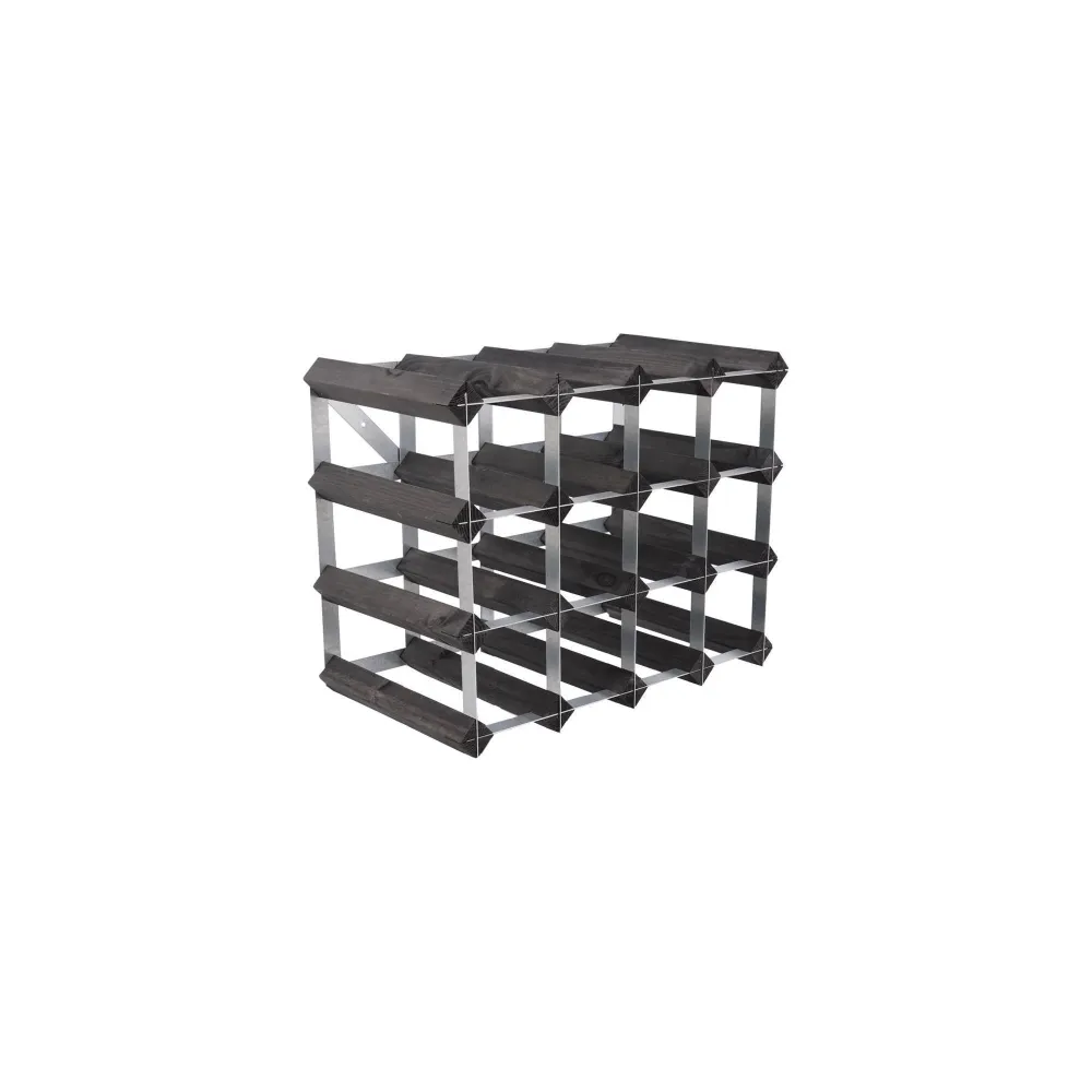 Traditional Wine Rack Vinställ 16 Flaskor Monterad Midnight