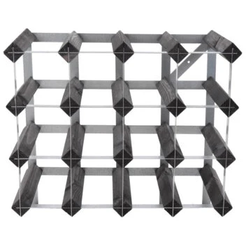 Traditional Wine Rack Vinställ 16 Flaskor Monterad Midnight