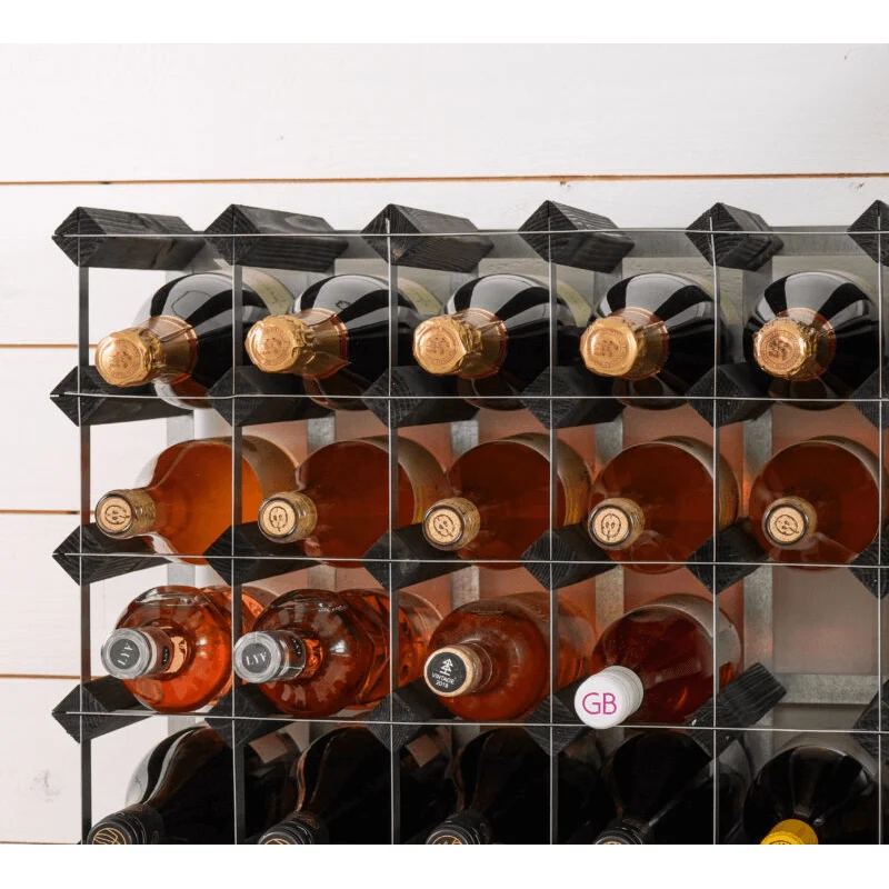 Traditional Wine Rack Vinställ 16 Flaskor Monterad Midnight