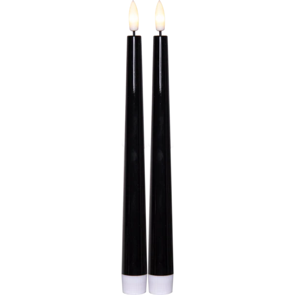 LED Antikljus 2-pack Flamme Candy Onyx