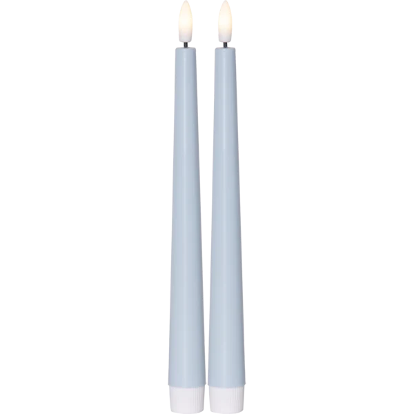 LED Antikljus 2-pack Flamme Candy Safir