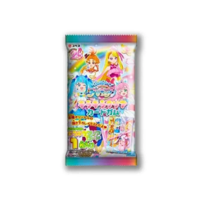 Delicious Party Pretty Cure Glitter Clear Card med Tuggummi