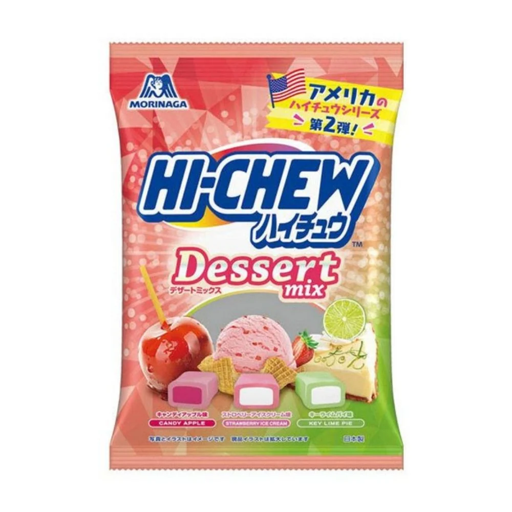 Hi-Chew Dessert Mix - Glassmakerijsglass, Candy Apple och Key Lime Pie