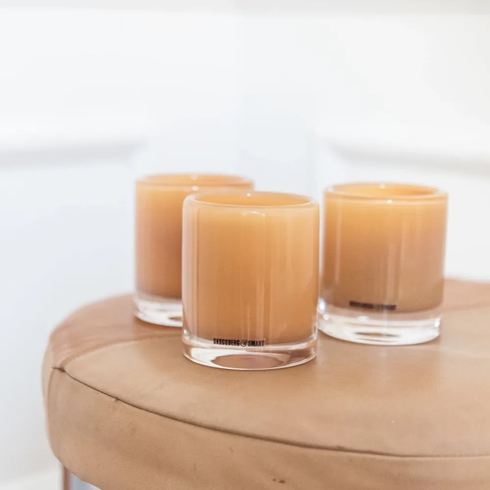 HURRICANE LAMP CANDY SMALL, Fudge