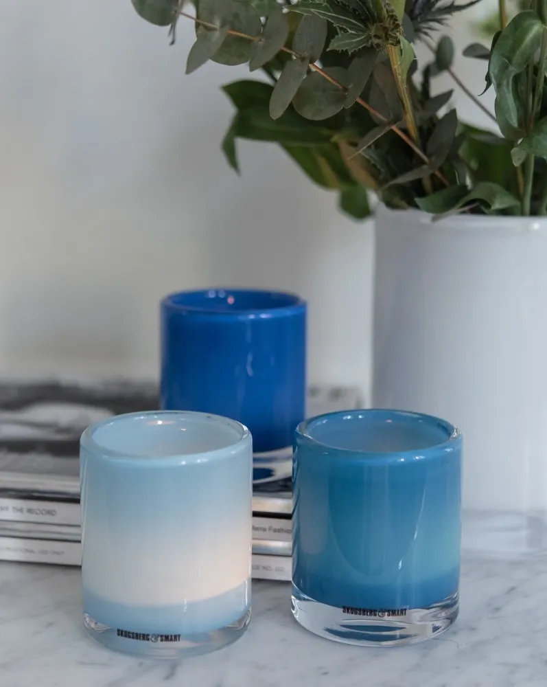 HURRICANE LAMP CANDY SMALL, Sea
