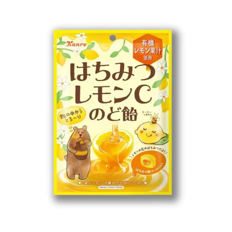 Kanro Honungs-Citron C Halstabletter