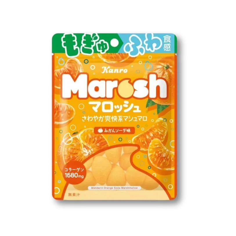 Kanro Marosh Marshmallow - Mandarin Soda
