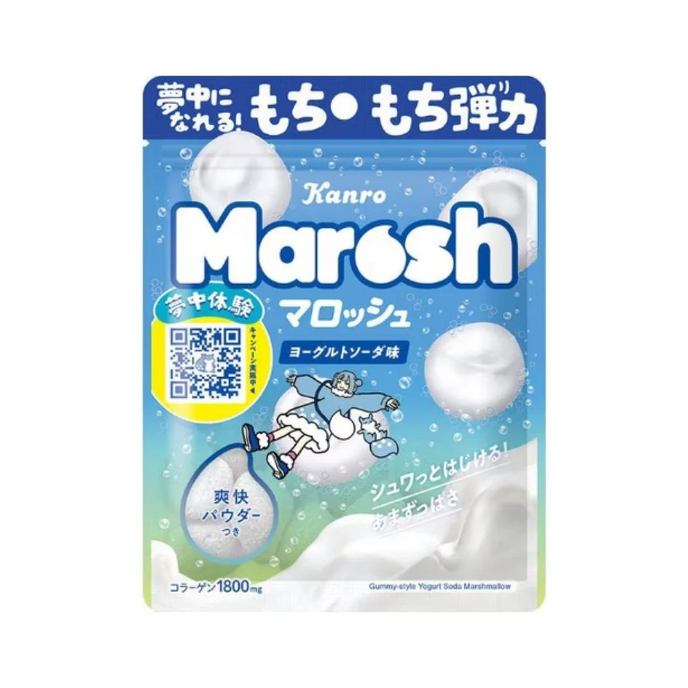 Kanro Marosh Marshmallows - Yoghurt Soda