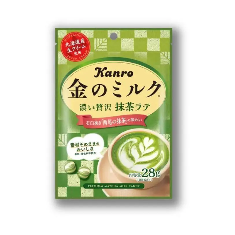Kanro Premium Matcha Mjölk Godis