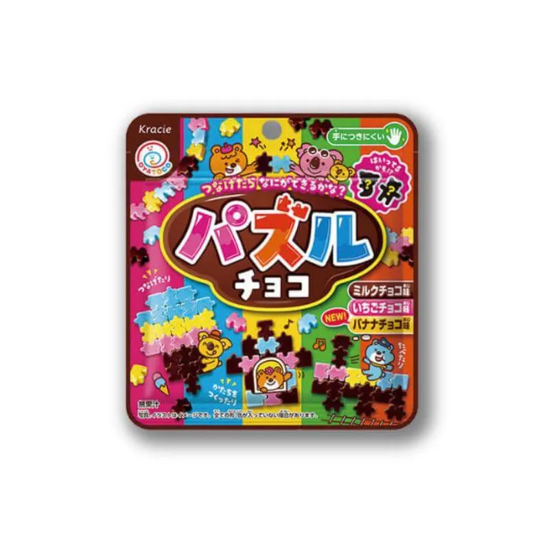 Kracie Puzzle Candy - Choklad & Jordgubb