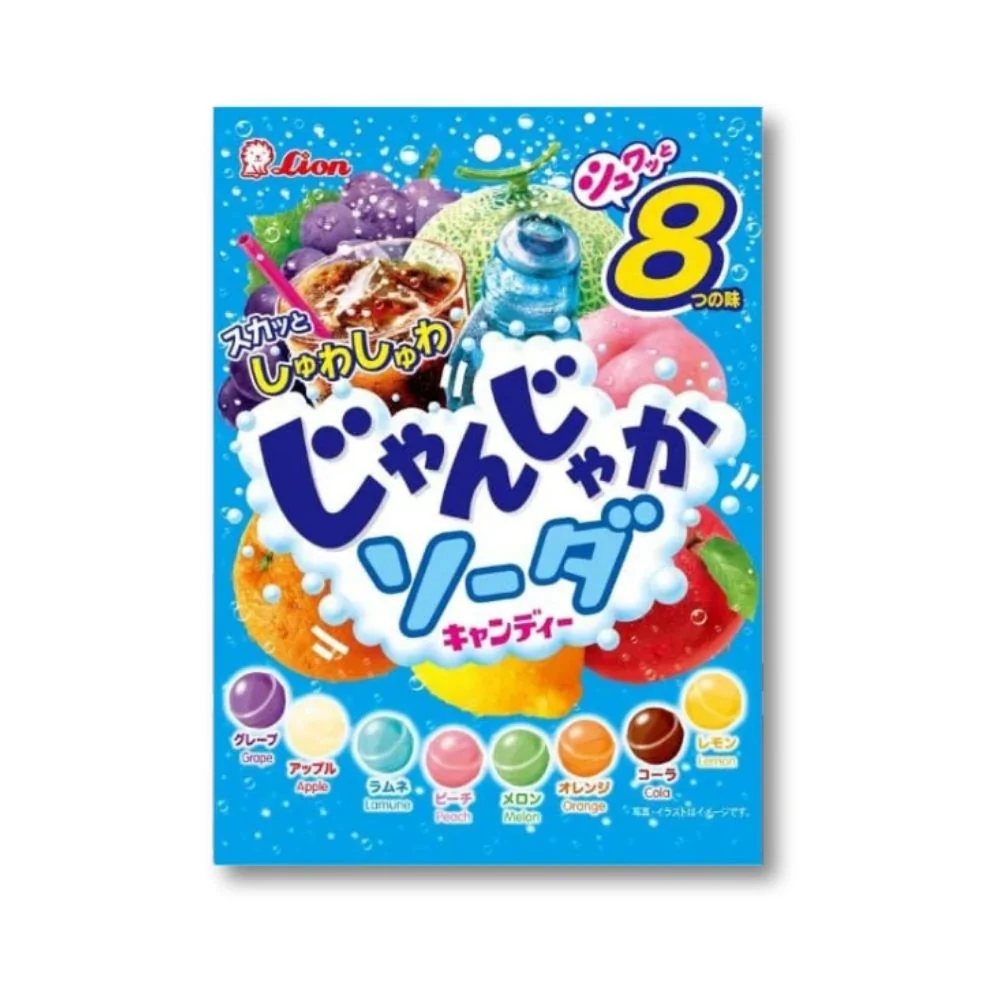 Lion Janjaka Soda Candy – 8 läsk-smaker