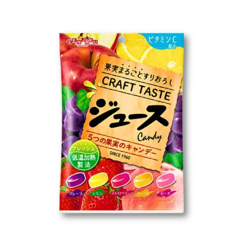 Senjaku Ame Honpo Fruktjuice Hårdkola