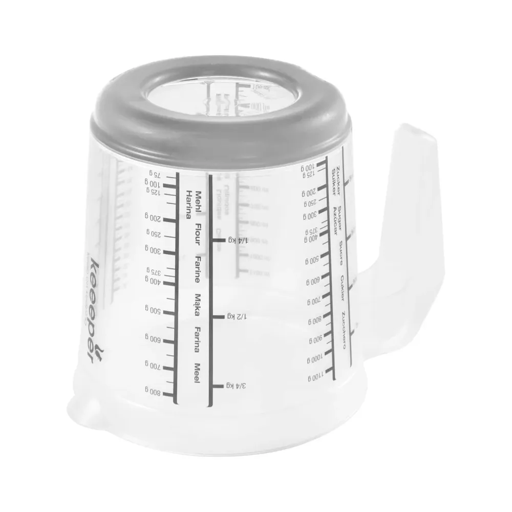 Köksset kanna med lock, lock och citruspress, Matteo Keeeper, 1 l, 14x15 cm, nordic grey