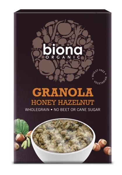 Honung-Hasselnöt granola, 375 g