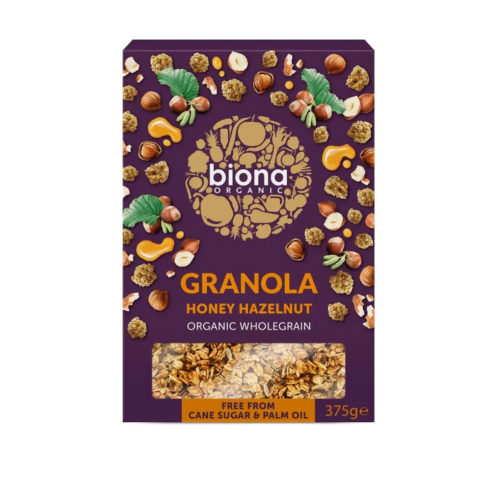 Honung-Hasselnöt granola, 375 g