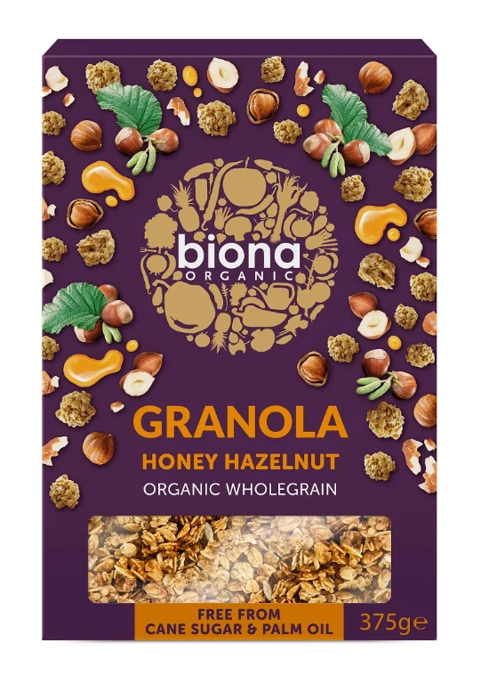 Honung-Hasselnöt granola, 375 g