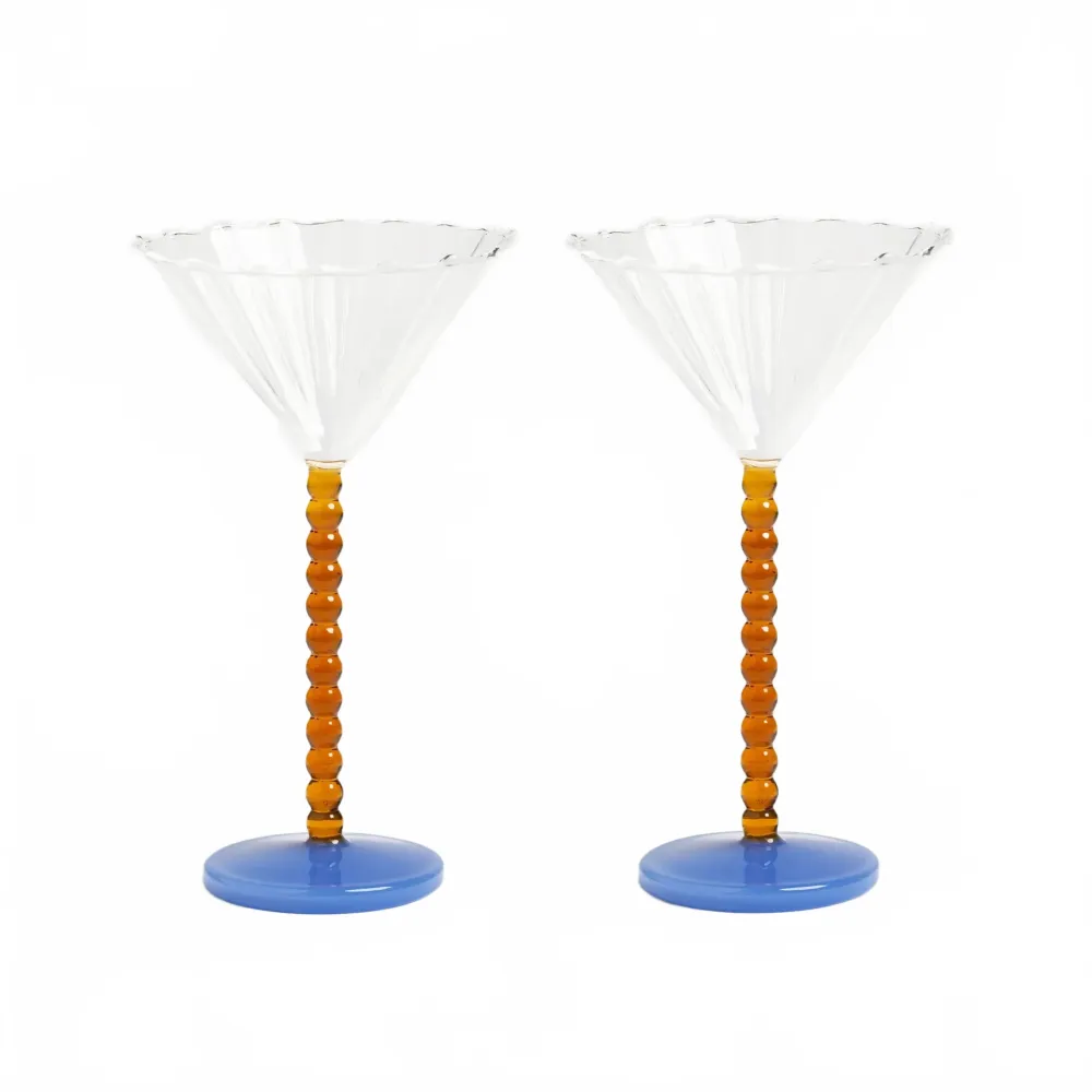 Coupeglas Perle Amber 2-pack