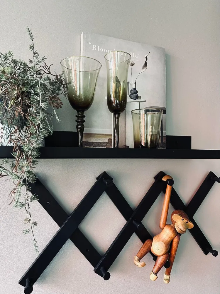Champagneglas - Grön med guldkant