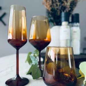 Champagneglas / Rosé LUX - Bärnstensfärgat