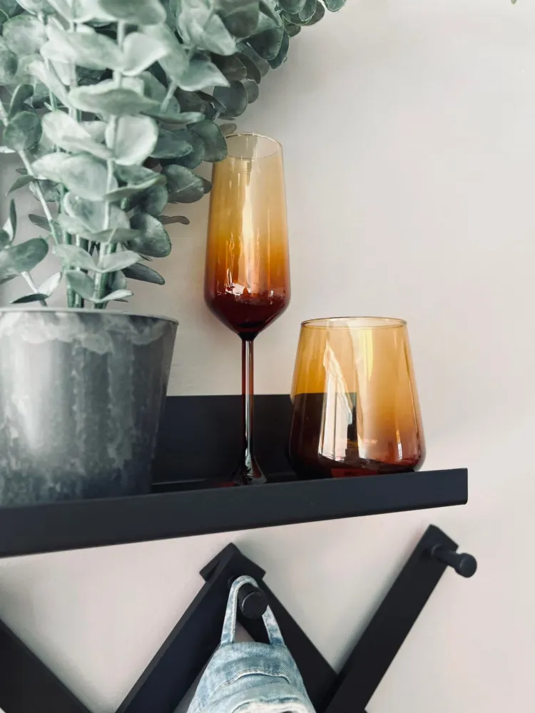 Champagneglas / Rosé LUX - Bärnstensfärgat