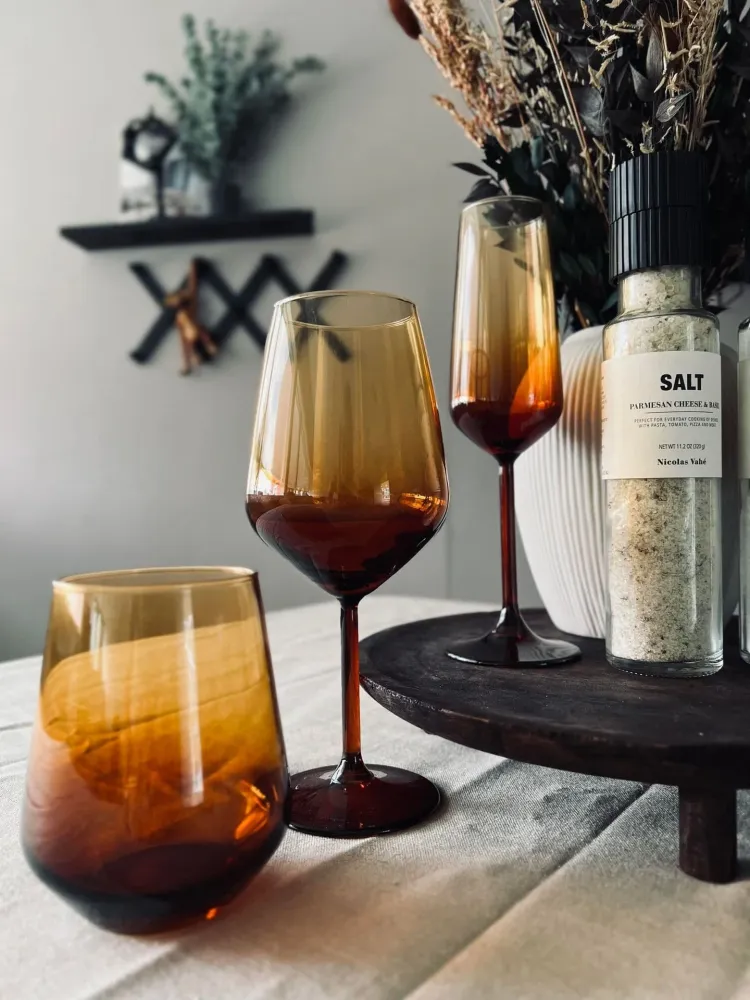 Champagneglas / Rosé LUX - Bärnstensfärgat