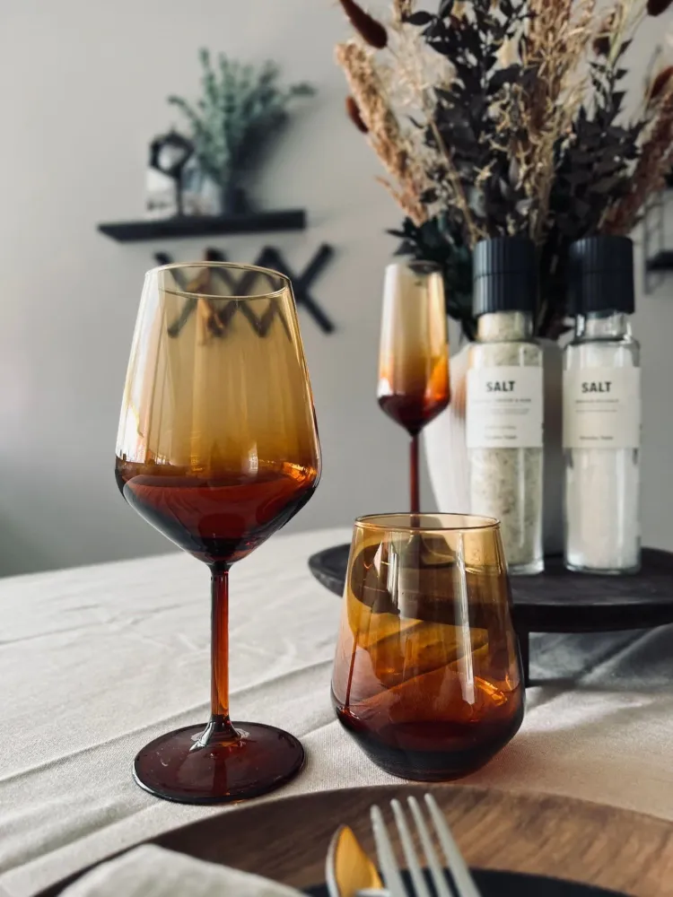 Champagneglas / Rosé LUX - Bärnstensfärgat