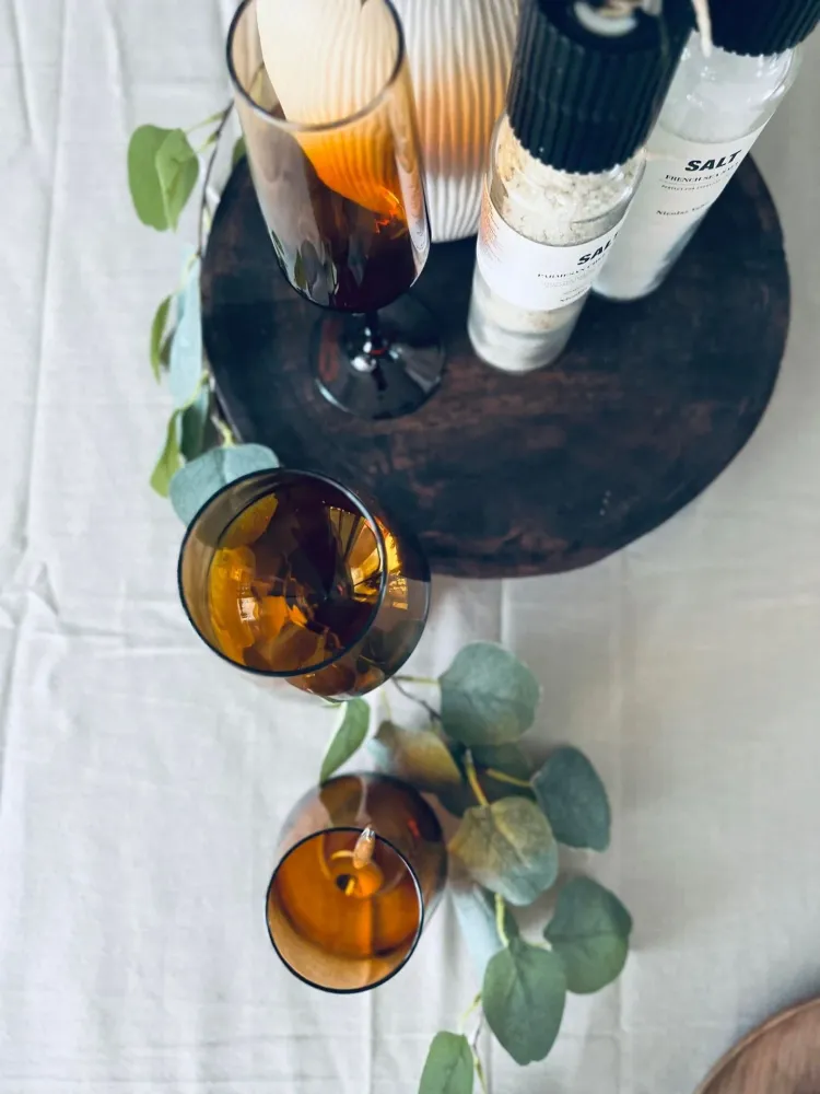 Champagneglas / Rosé LUX - Bärnstensfärgat