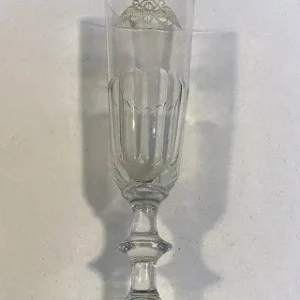 Holmegaard Christian VIII Champagne Fløjte med DSB logo