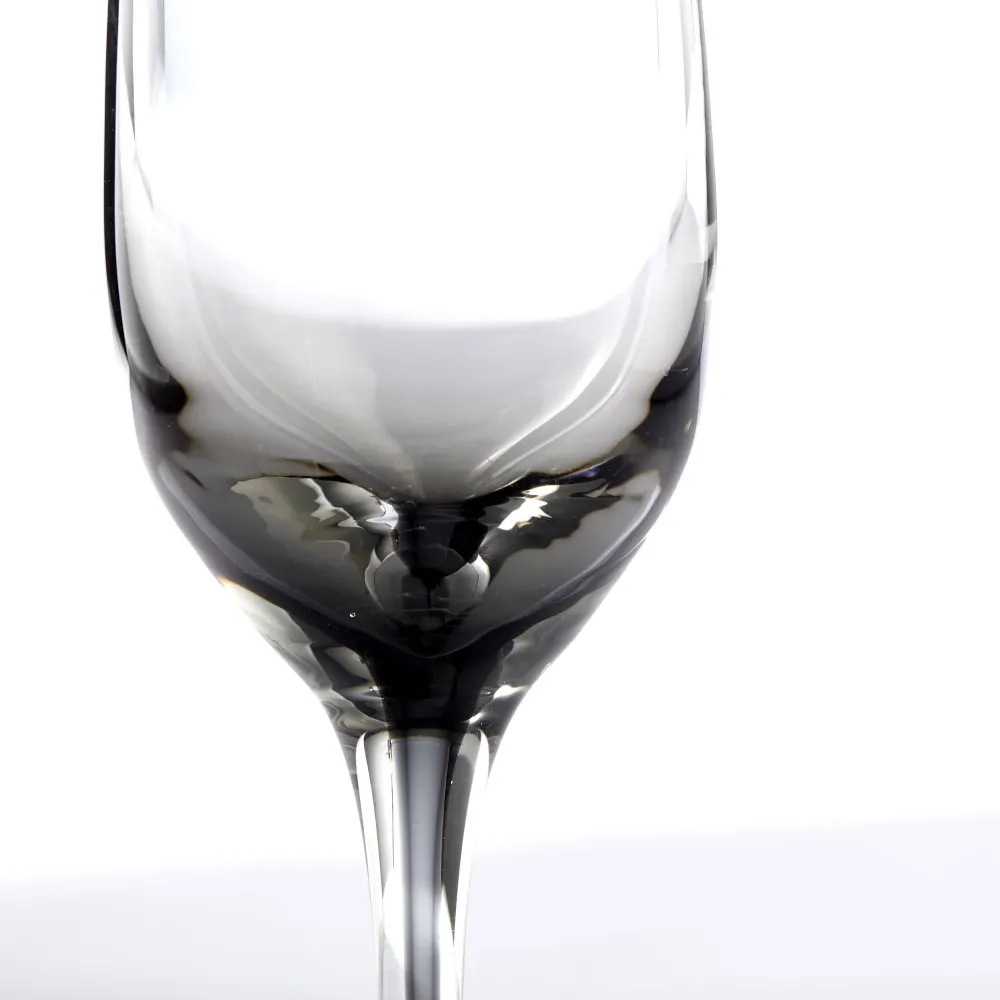 Victorinne champagneglas H25 Ø7,5 cm. røykfarget