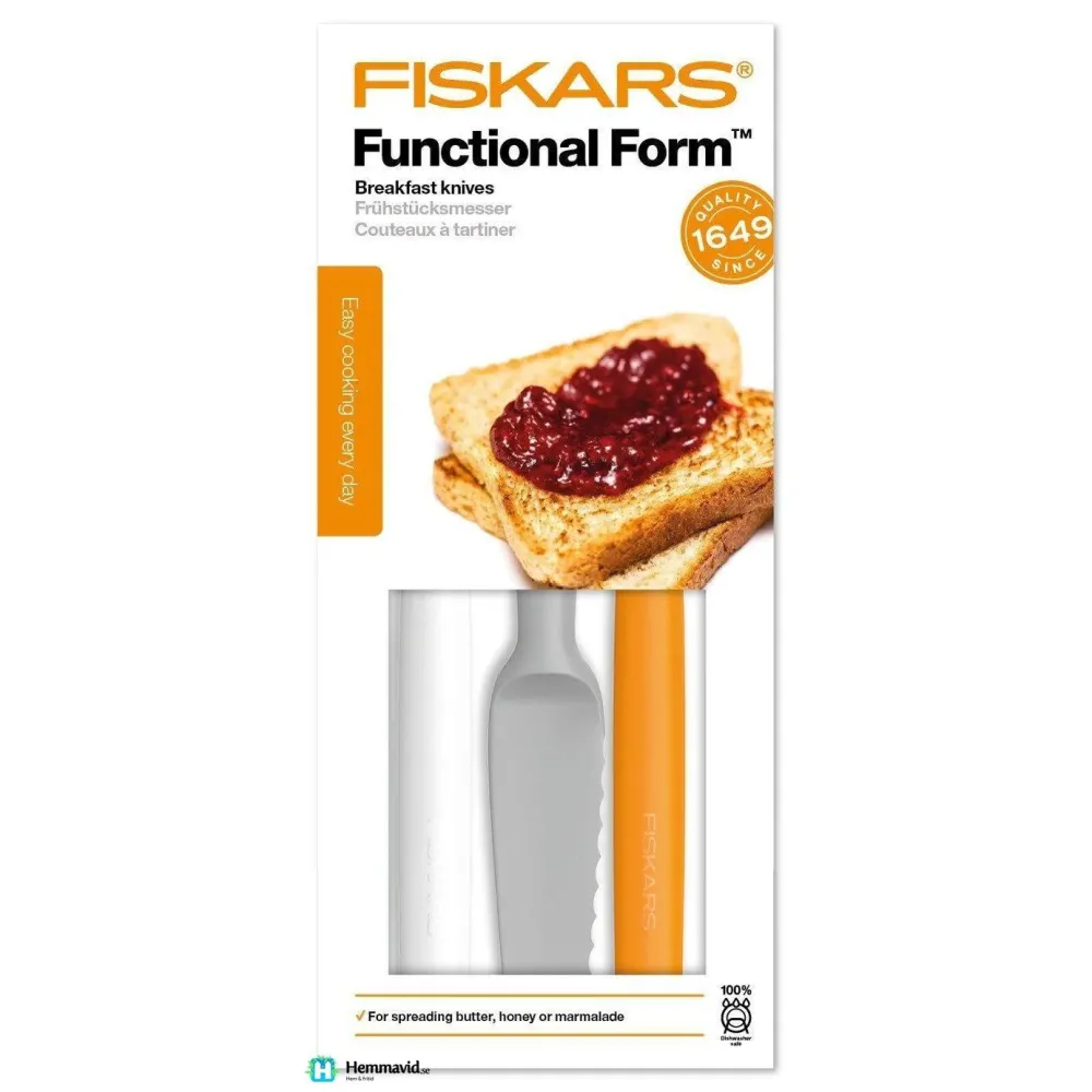 Fiskars FF smörknivar i plast 3 st
