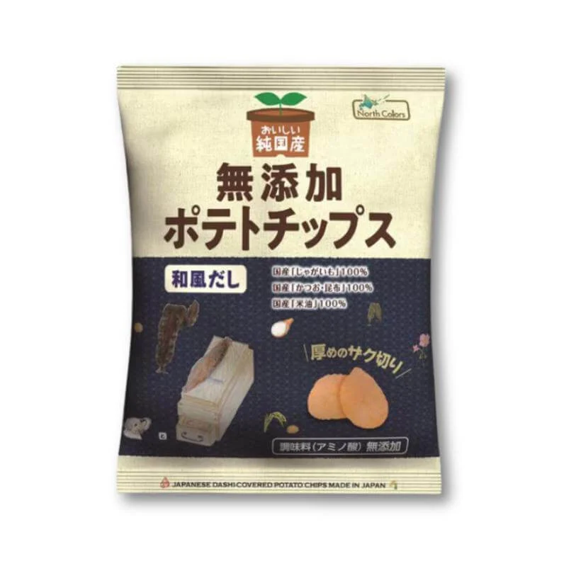 North Colors Tillsatsfria potatischips - Japansk Dashi