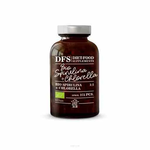 Dietmat Spirulina + Chlorella Ekologisk 375 tabletter