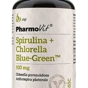 SPIRULIN + CHLORELLA BLÅGRÖN (500 mg) GLUTENFRI 180 TABLETTER - PHARMOVIT (CLASSIC)
