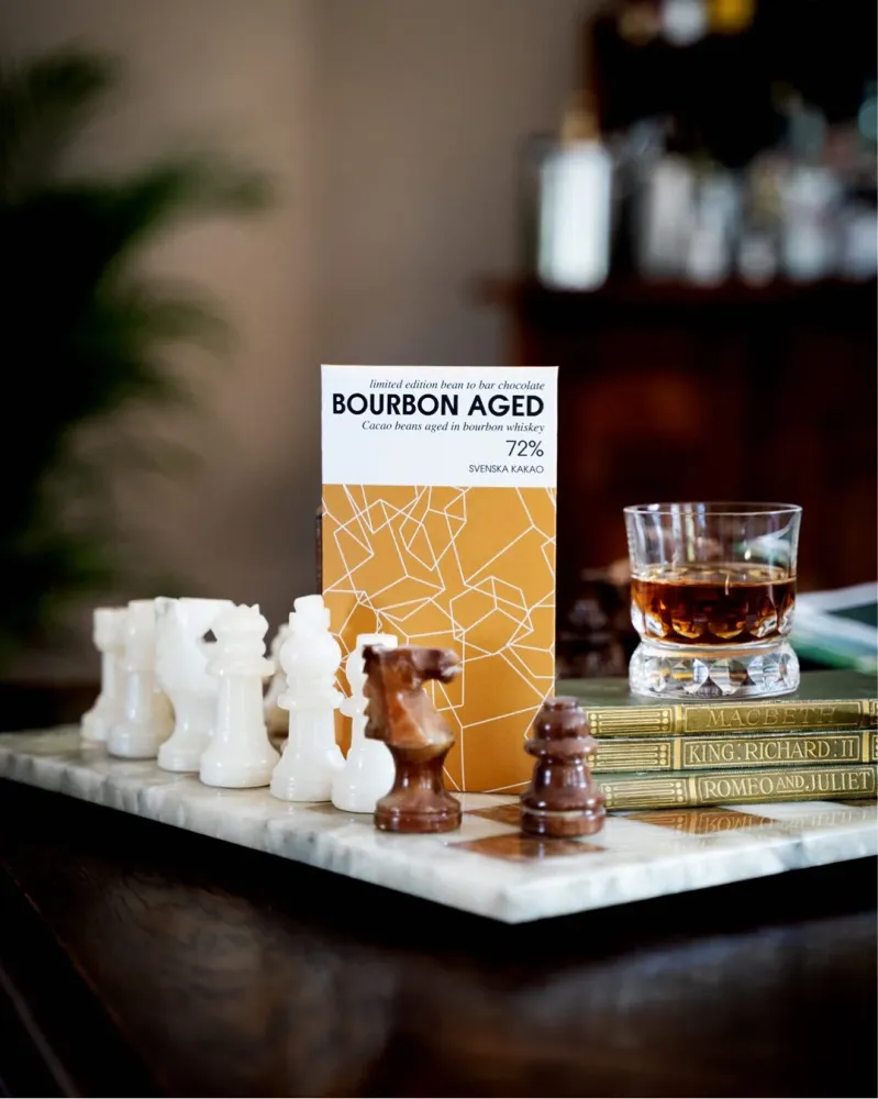 Bourbon Whiskey Mörk chokladkaka 72%