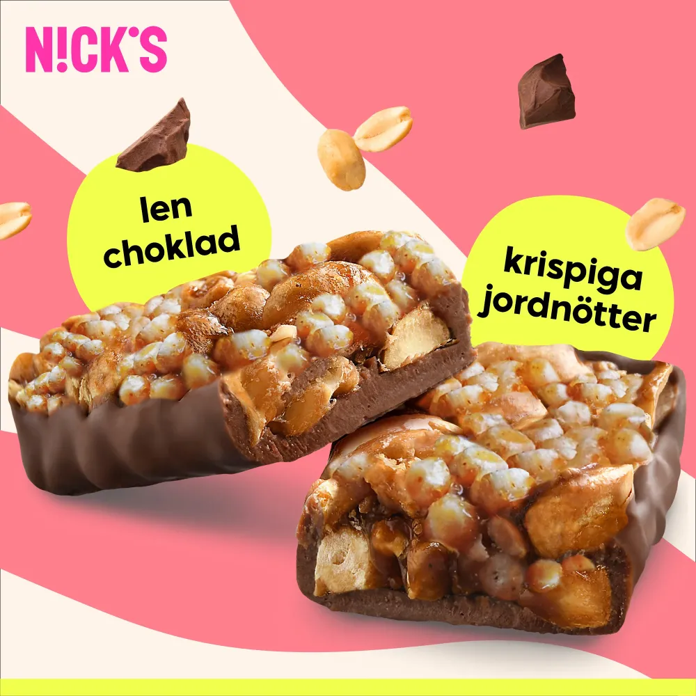 Nut bar peanut crisp 12 x 40g