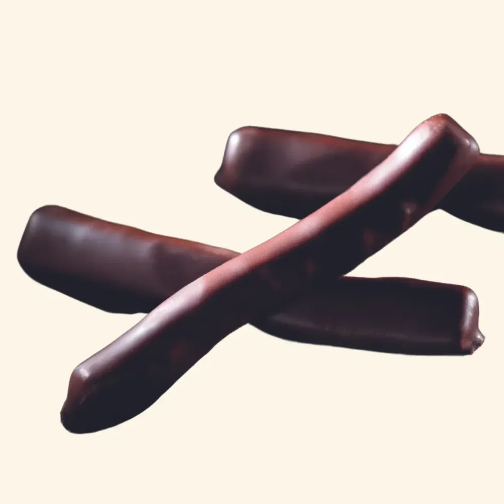 Apelsinskal täckta med mörk choklad – 130 g