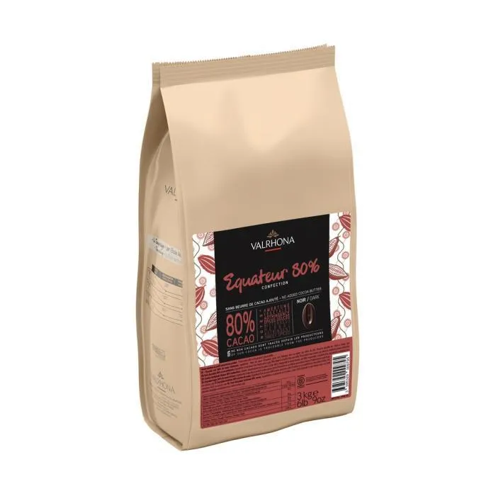 Mörk choklad Confection Ecuador 80 % - 3 kg