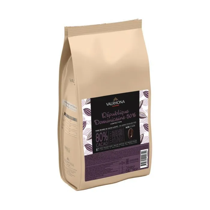 Mörk choklad Konfekt Dominikanska republiken 80 % - 3 kg