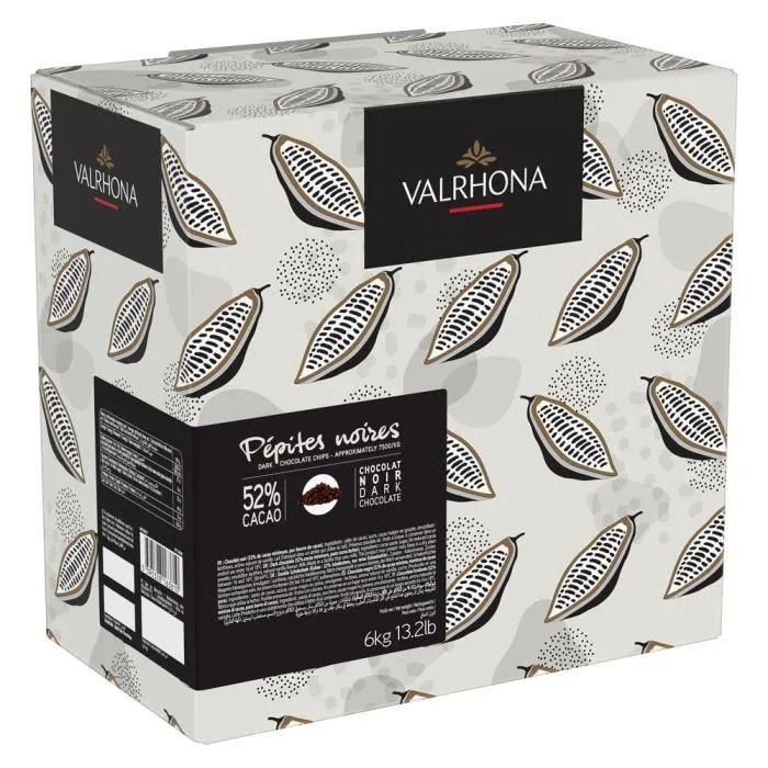 Mörk chokladknappar 52 % - 6 kg