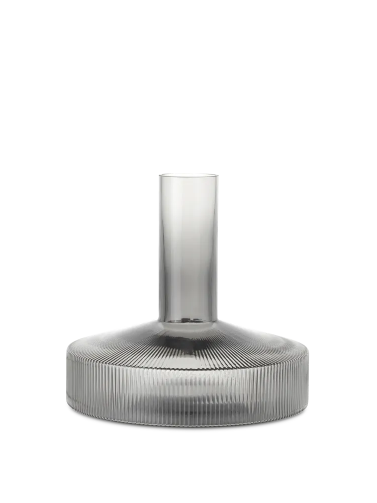 Ripple Wine Carafe - Smoked Grey