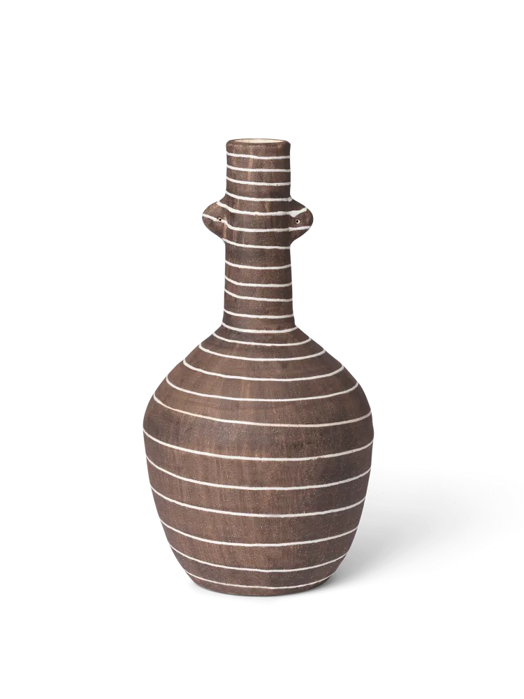 Brura Vase - Coffee/White