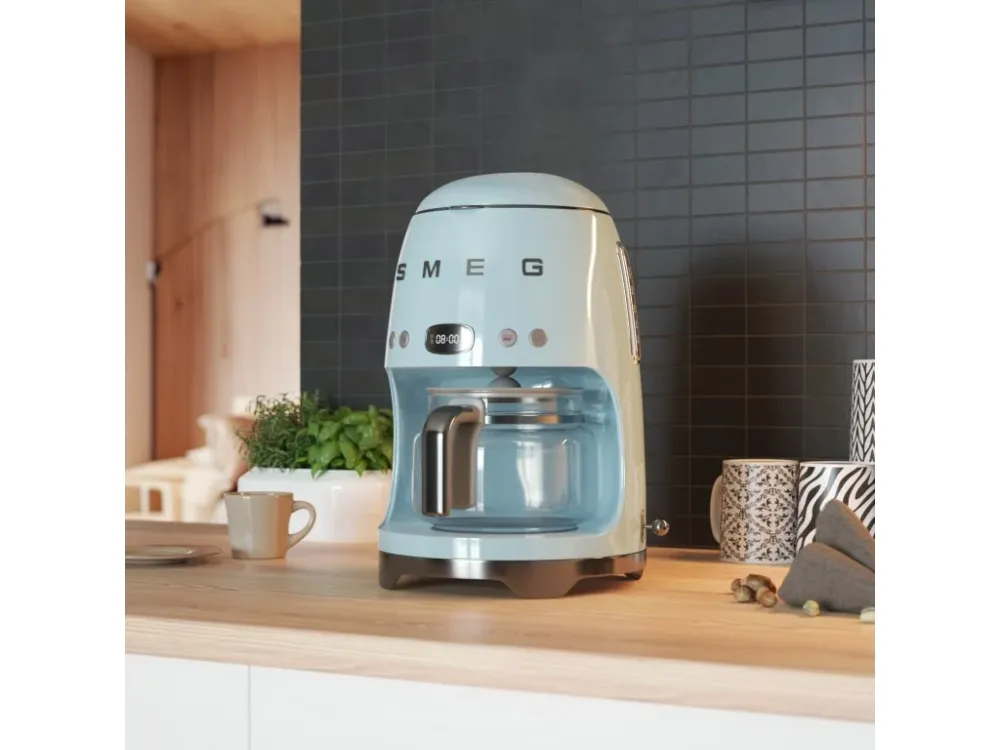 Smeg Kaffebryggare 50'S STYLE DCF02PBEU, pastellblå