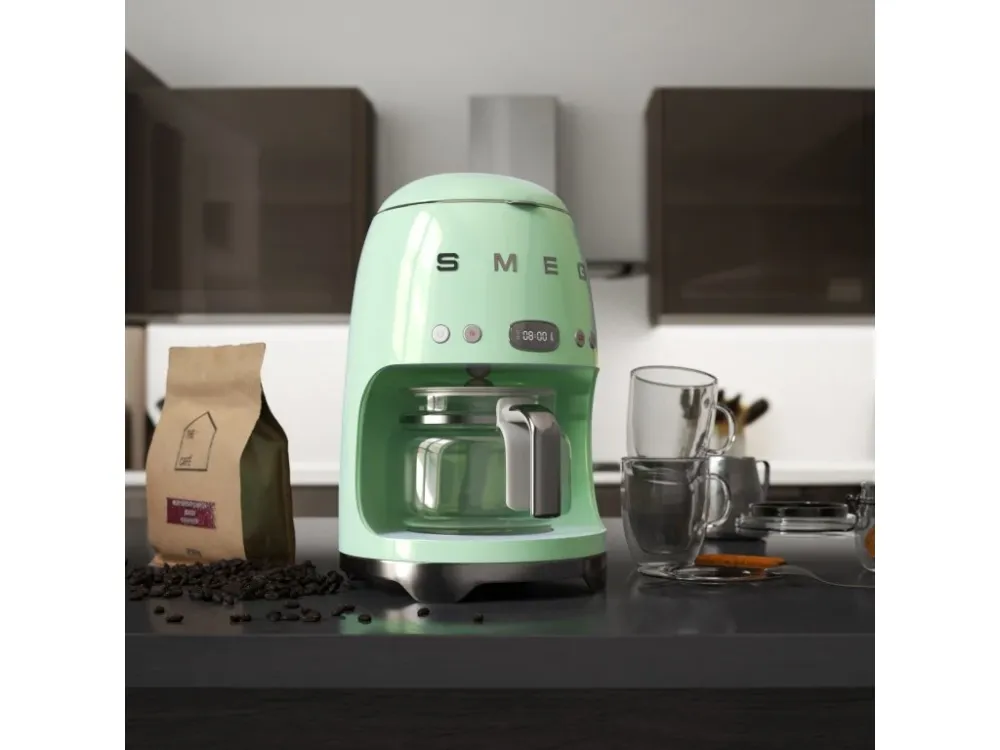 Smeg Kaffebryggare 50'S STYLE DCF02PGEU, pastellgrön