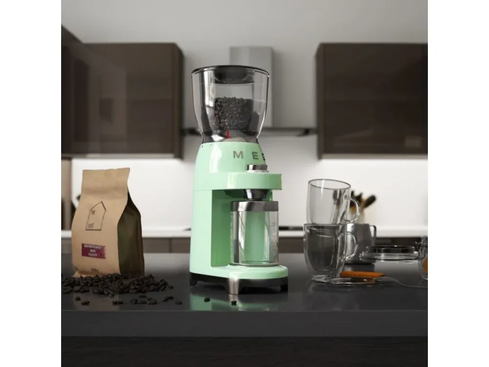Smeg Kaffekvarn 50'S STYLE CGF01PGEU, pastellgrön