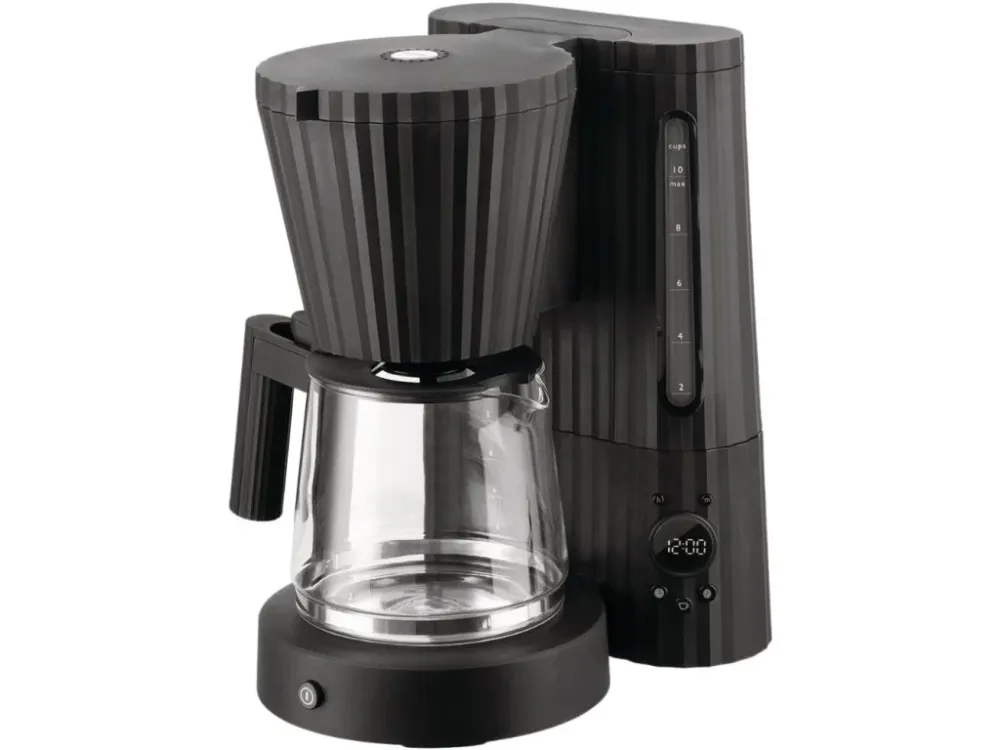 Alessi Kaffebryggare PLISSÉ 1,5 l, träkol