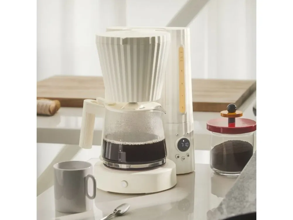 Alessi Kaffebryggare PLISSÉ 1,5 l, träkol