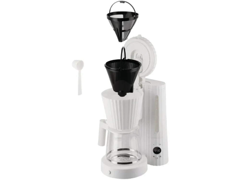 Alessi Kaffebryggare PLISSÉ 1,5 l, träkol