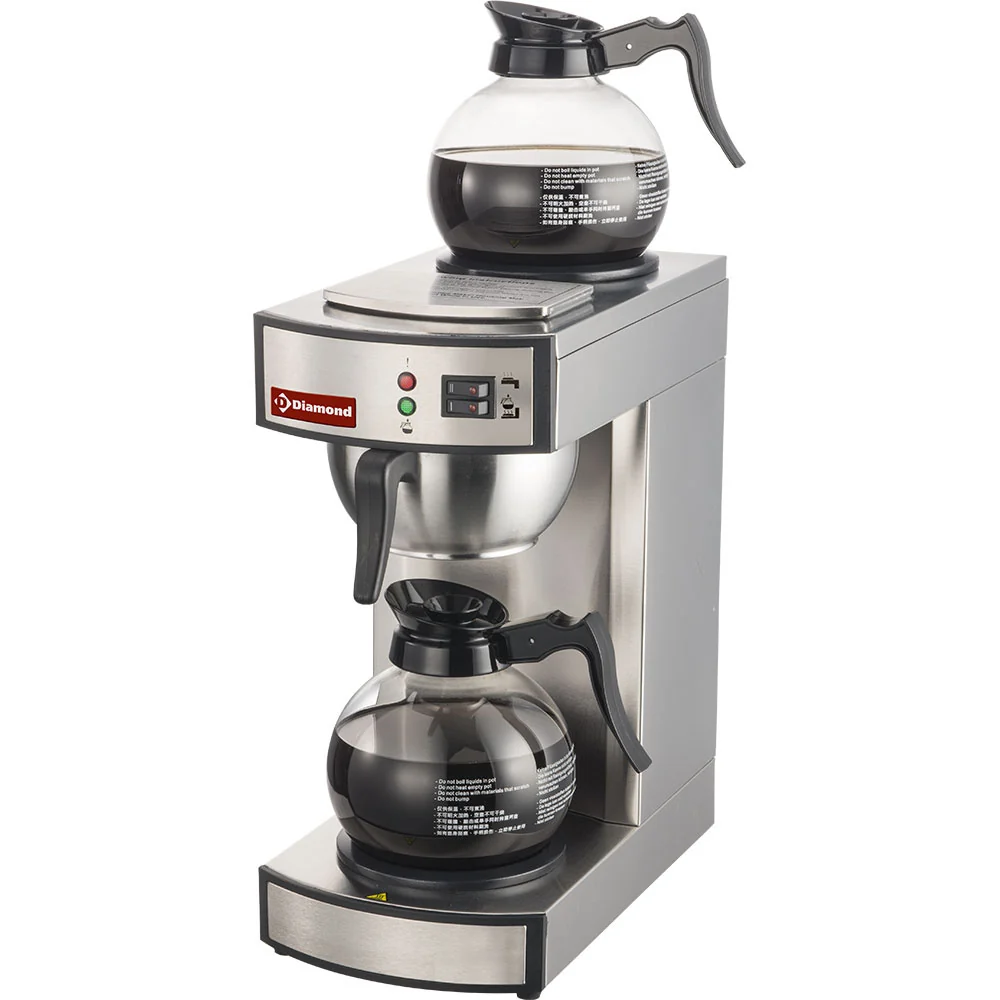 Kaffeperkoleringsmaskin - 1 grupp + 2 värmeplattor - Halvautomatisk