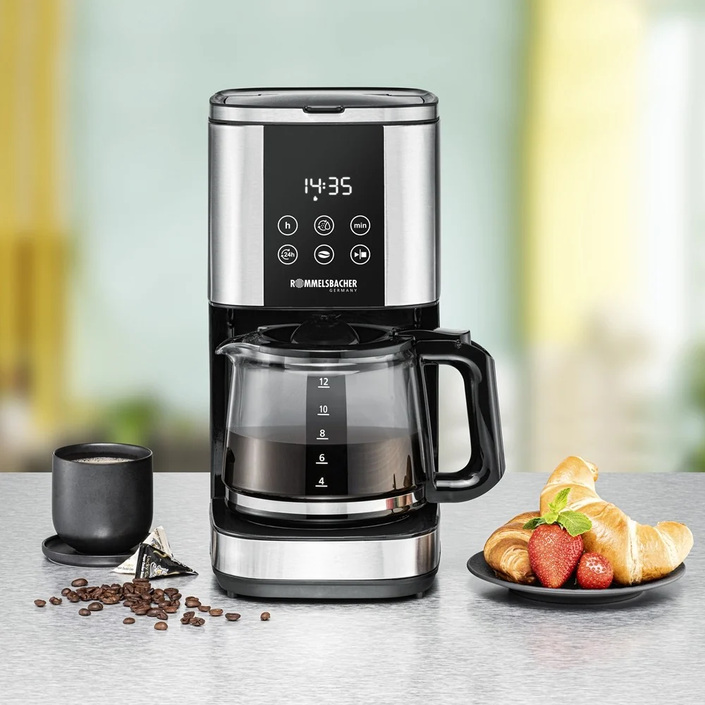Rommelsbacher FKM 1000 Sunny Kaffebryggare med timer Rostfritt