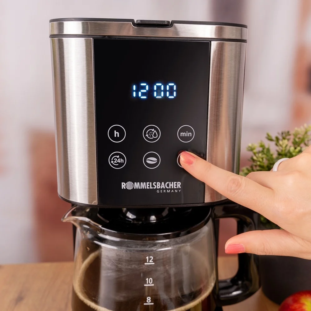 Rommelsbacher FKM 1000 Sunny Kaffebryggare med timer Rostfritt